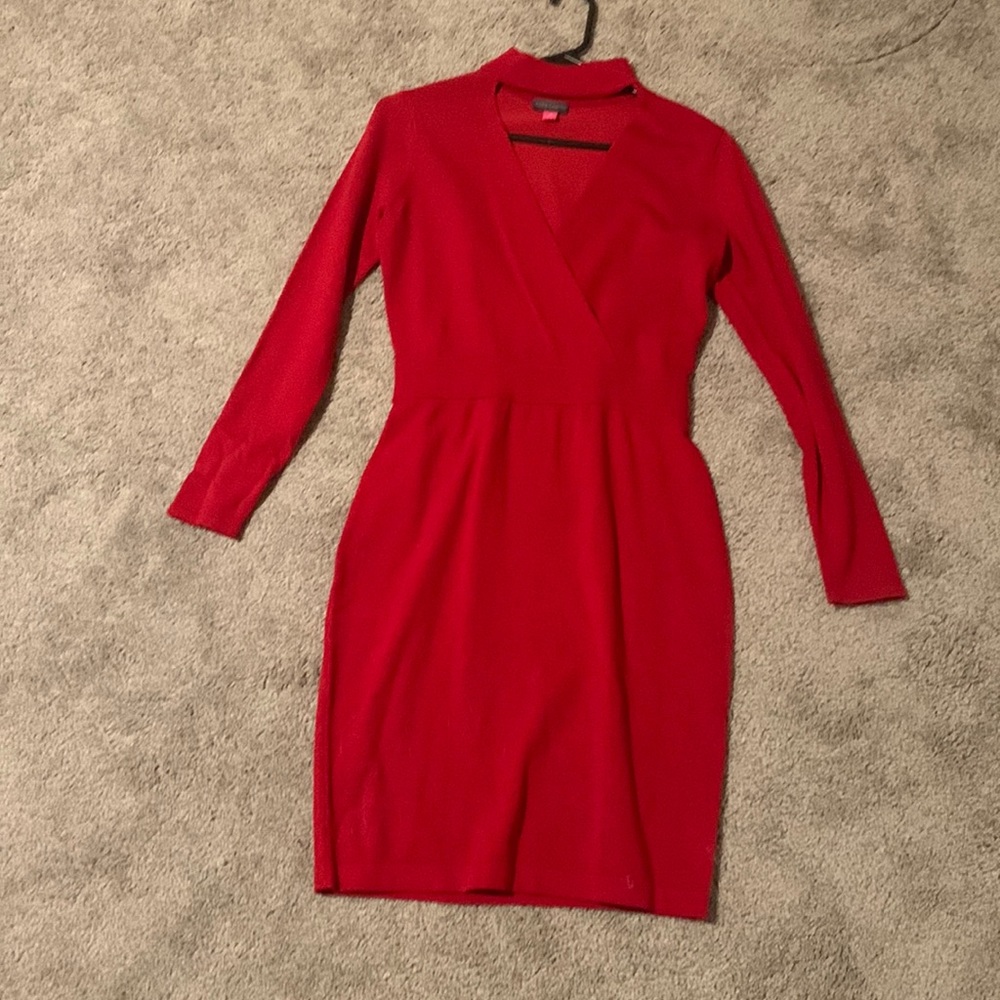 Vince Camuto Red Sweater dress Sized XS